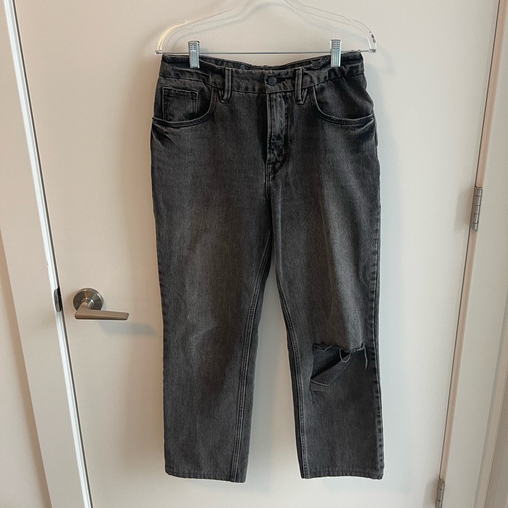 Good American Ripped Black Distressed Jeans